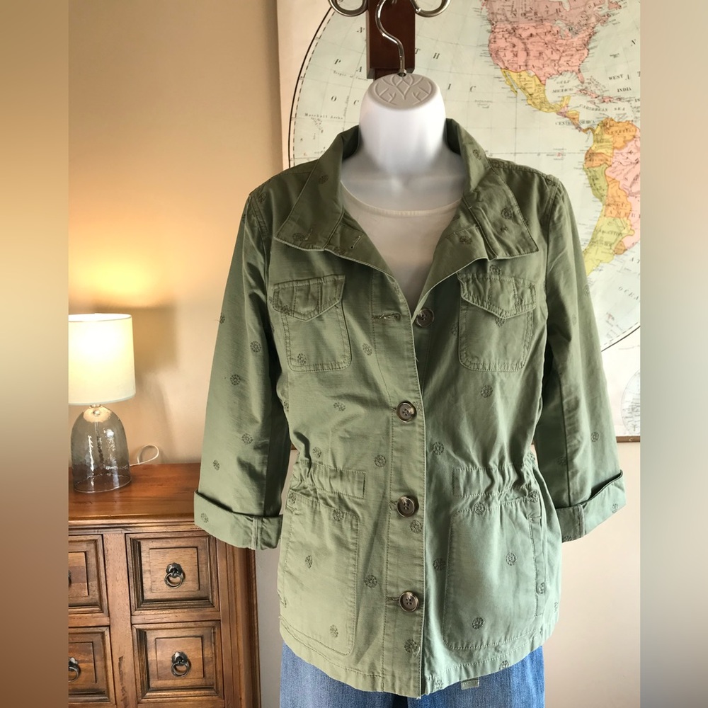 Talbots Petite Sage Green Jacket